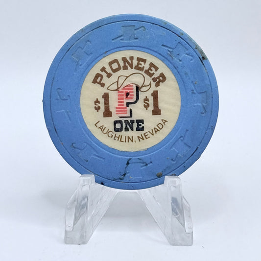 Pioneer Hotel & Gaming Hall Laughlin Nevada 1980 $1 Casino Chip N3427