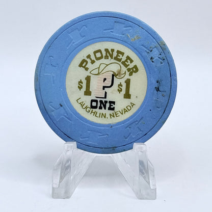 Pioneer Hotel & Gaming Hall Laughlin Nevada 1980 $1 Casino Chip N3427