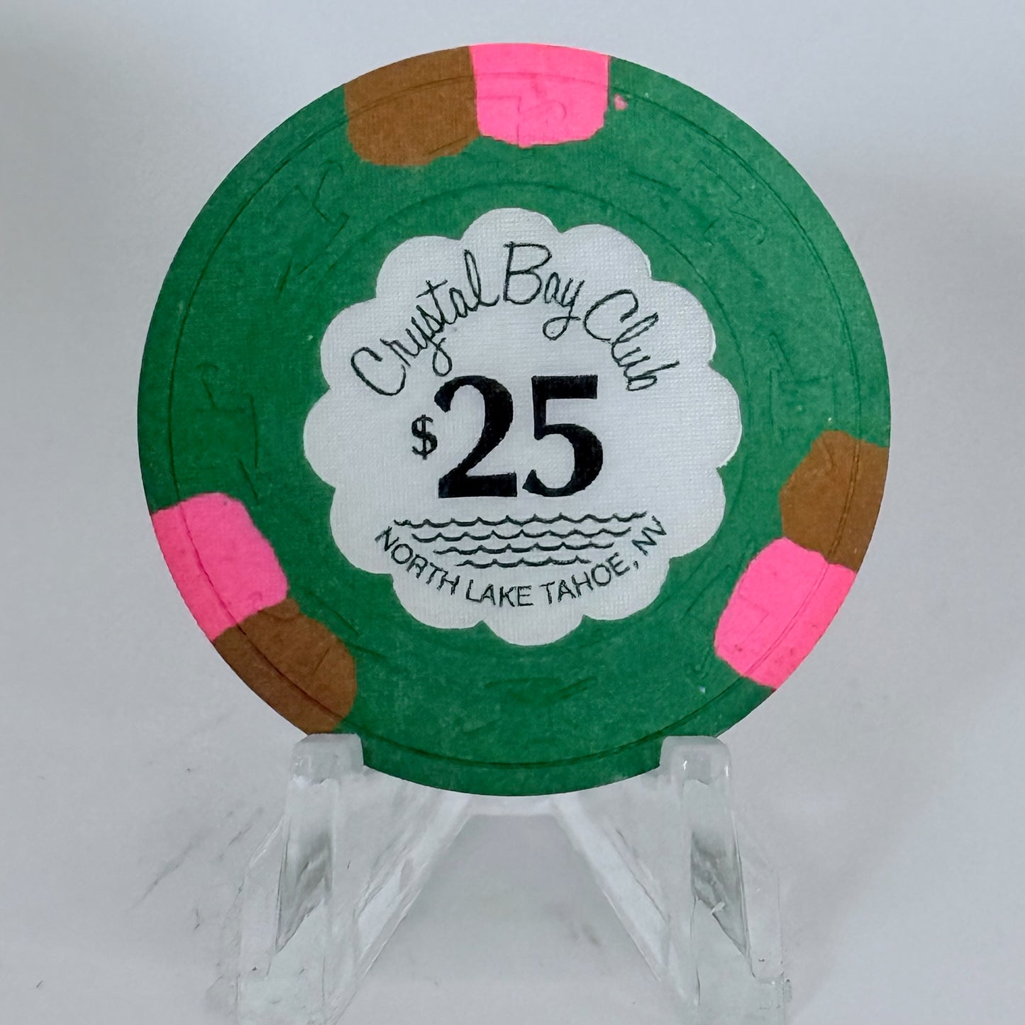 Crystal Bay Casino Crystal Bay Nevada 1970s $25 Casino Chip N2553