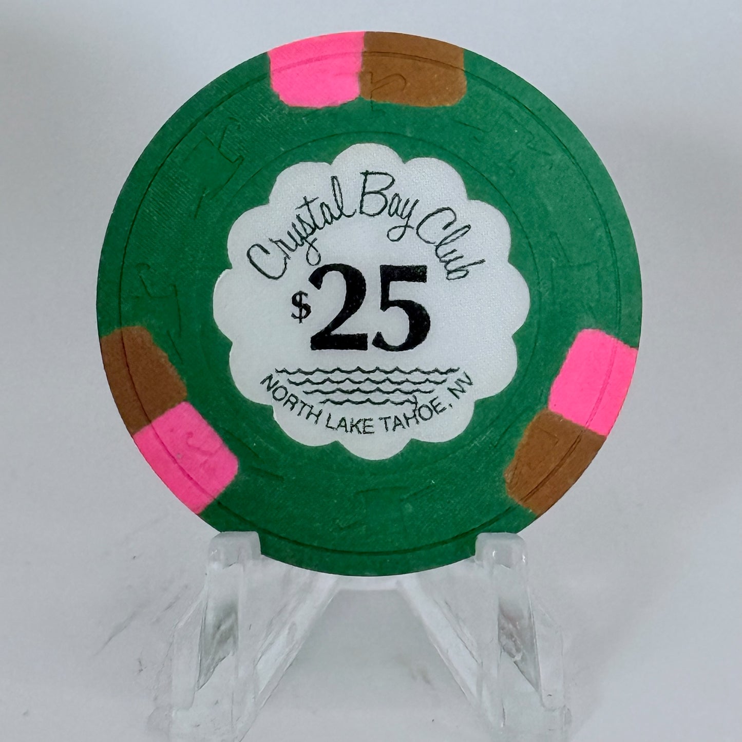 Crystal Bay Casino Crystal Bay Nevada 1970s $25 Casino Chip N2553