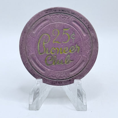 Pioneer Club Las Vegas Nevada 1955 $0.25 Casino Chip N5371
