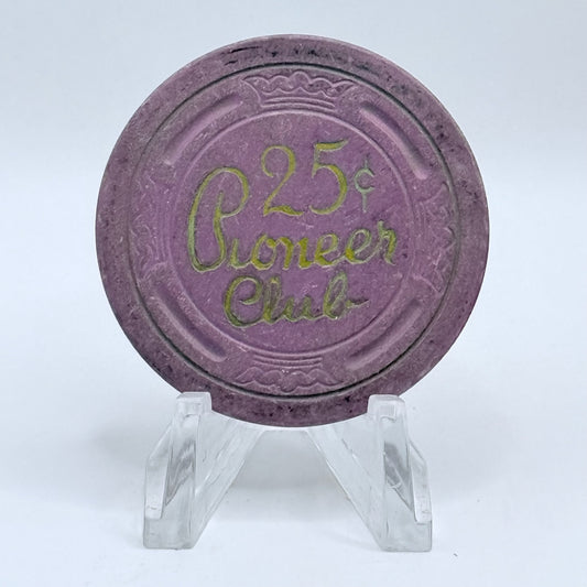 Pioneer Club Las Vegas Nevada 1955 $0.25 Casino Chip N5371