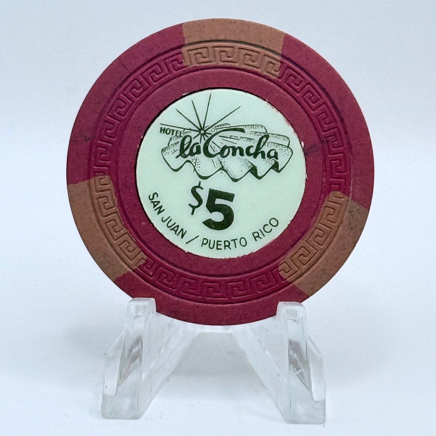 La Concha San Juan Puerto Rico $5 Casino Chip