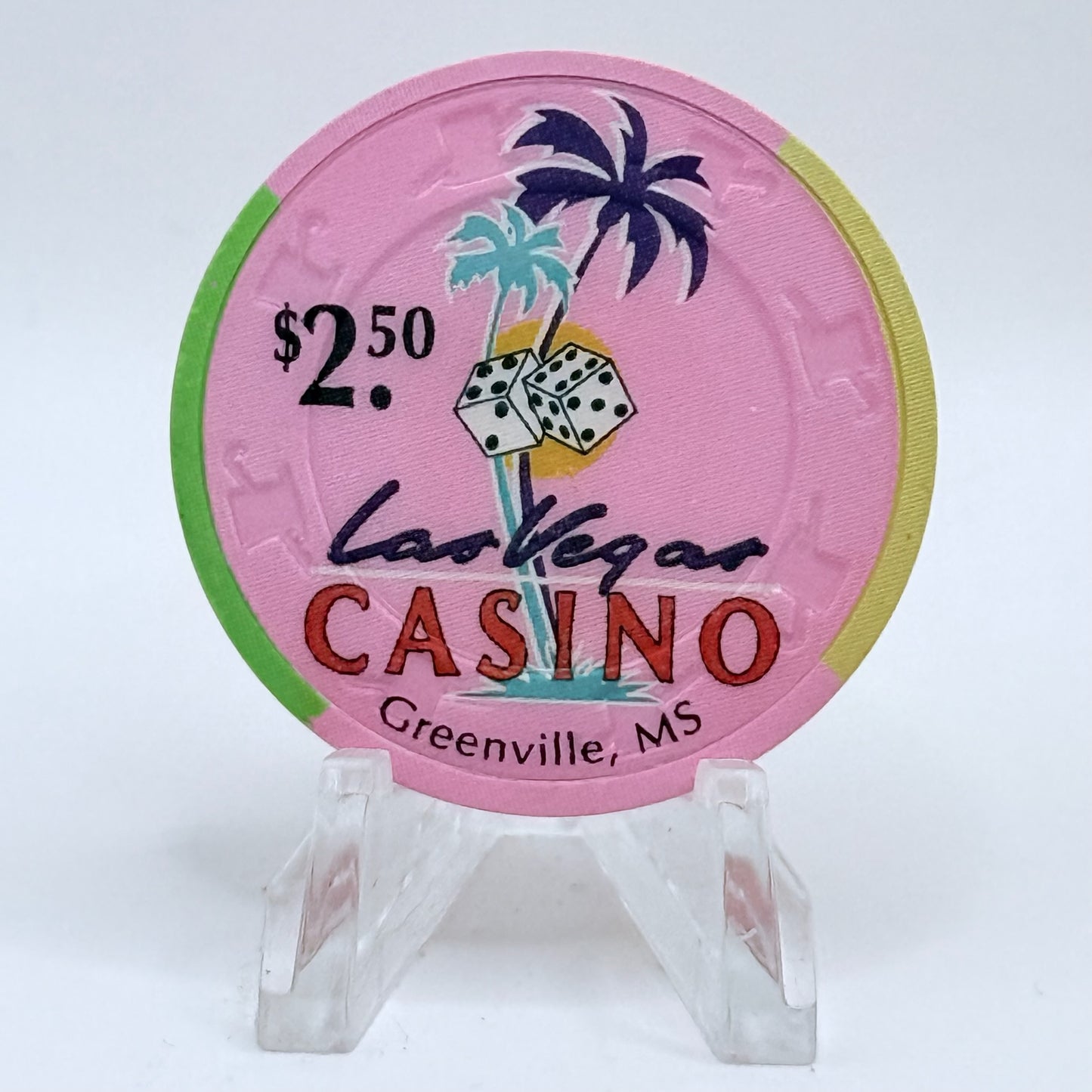 Las Vegas Casino Greenville Mississippi $2.50 Casino Chip