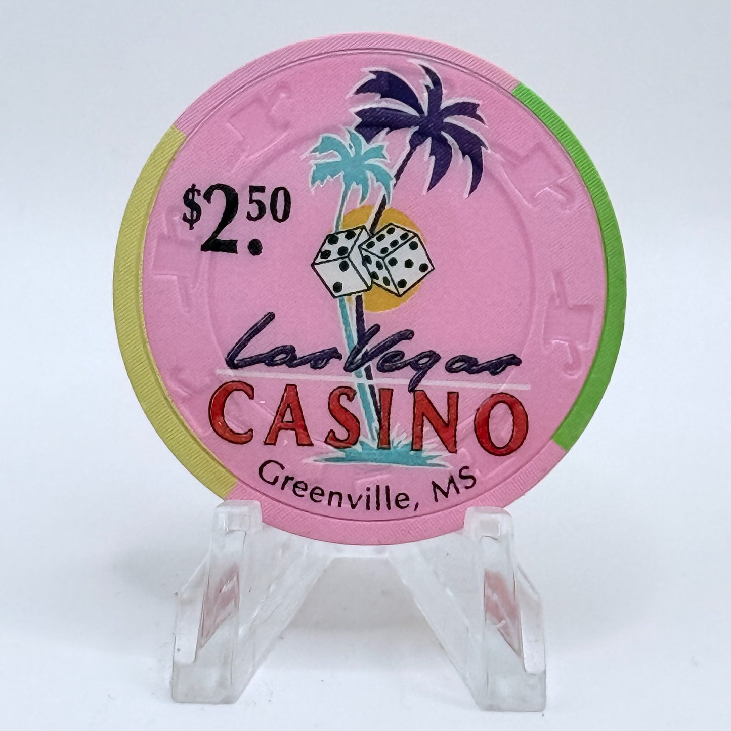 Las Vegas Casino Greenville Mississippi $2.50 Casino Chip