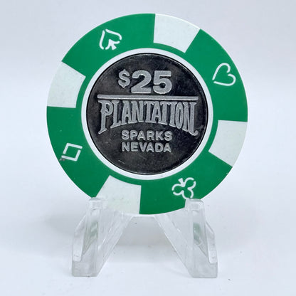 Plantation Casino Sparks Nevada 1990 $25 Casino Chip N8955
