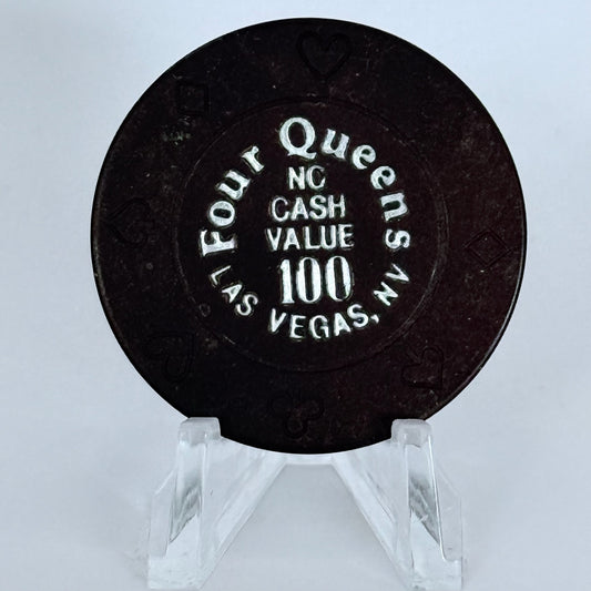 Four Queens Las Vegas Nevada 1990s $100 NCV Casino Chip N0213