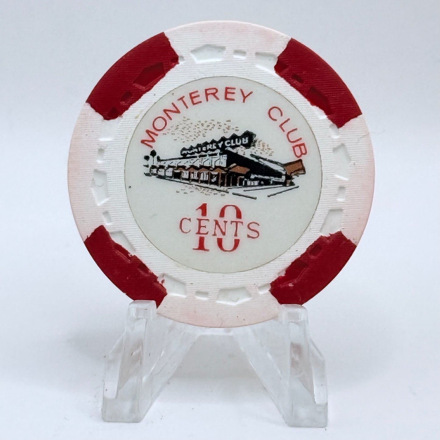 Monterey Club Gardena California $0.10 Casino Chip