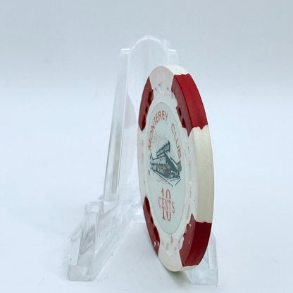 Monterey Club Gardena California $0.10 Casino Chip