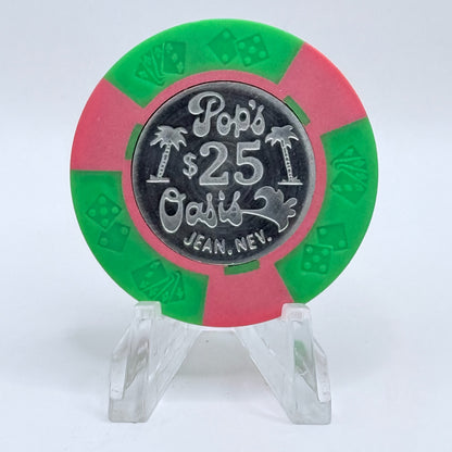 Pop’s Oasis Jean Nevada 1978 $25 Casino Chip N7187