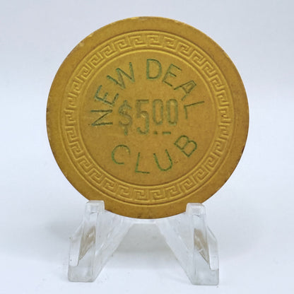 New Deal Club Elko Nevada 1940s $5 Casino Chip V3147
