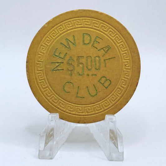 New Deal Club Elko Nevada 1940s $5 Casino Chip V3147