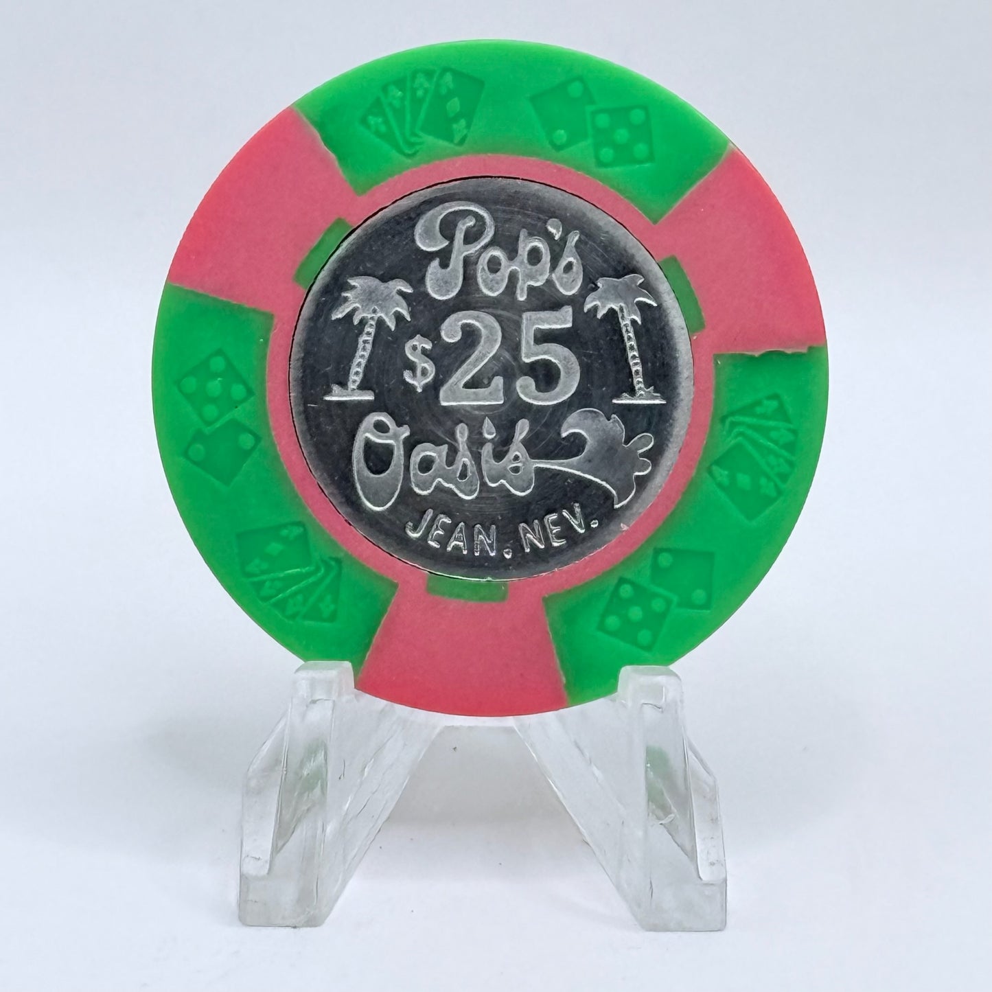 Pop’s Oasis Jean Nevada 1978 $25 Casino Chip N7187
