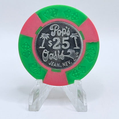 Pop’s Oasis Jean Nevada 1978 $25 Casino Chip N7187