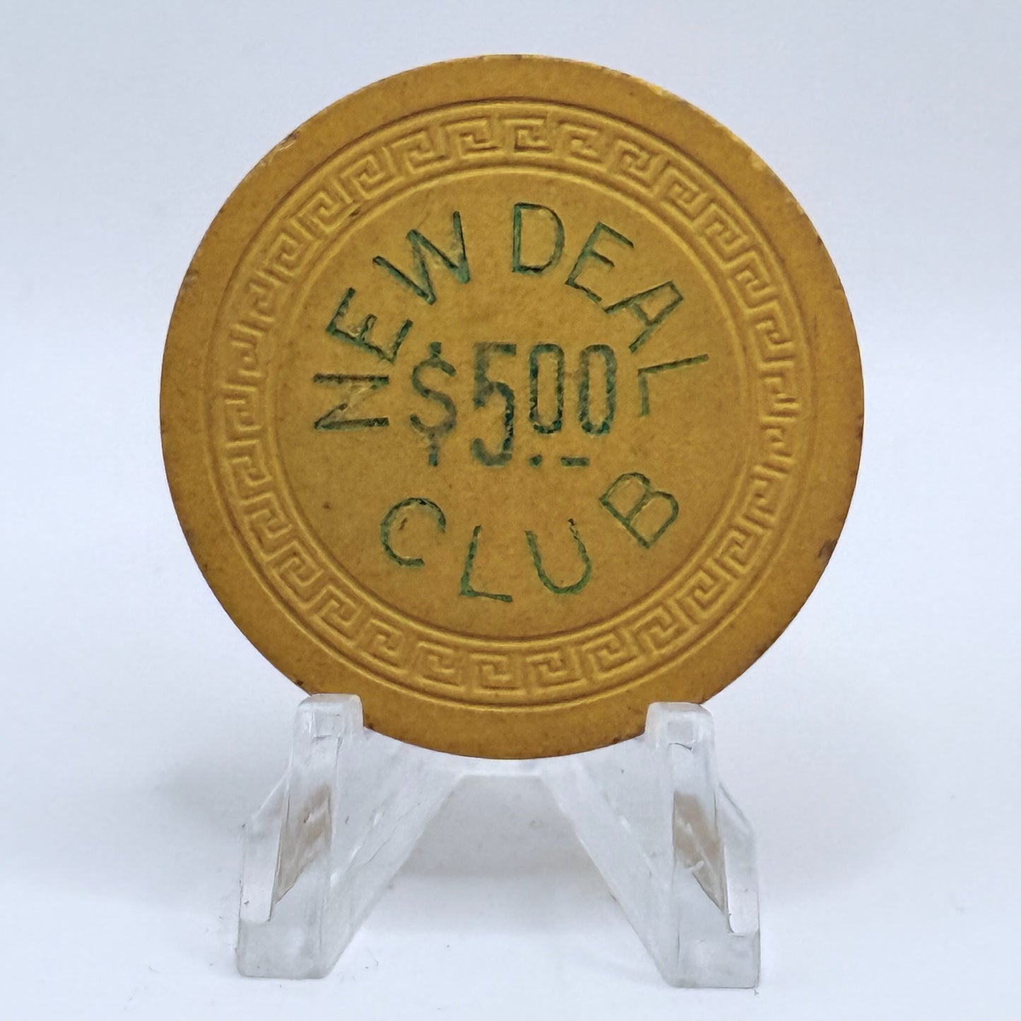 New Deal Club Elko Nevada 1940s $5 Casino Chip V3147