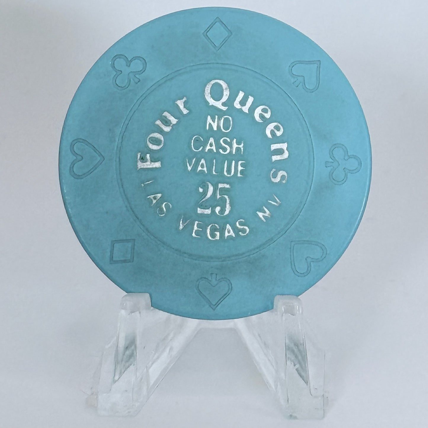Four Queens Las Vegas Nevada 1980s $25 NCV Casino Chip N0217