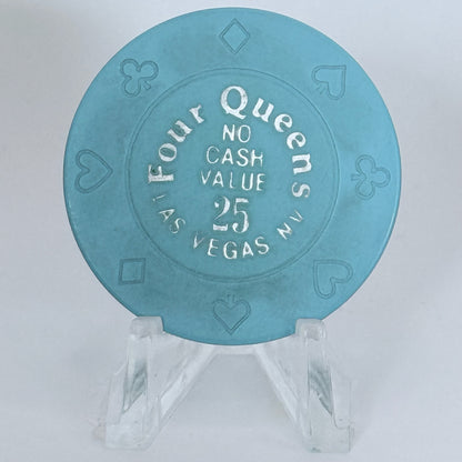 Four Queens Las Vegas Nevada 1980s $25 NCV Casino Chip N0217