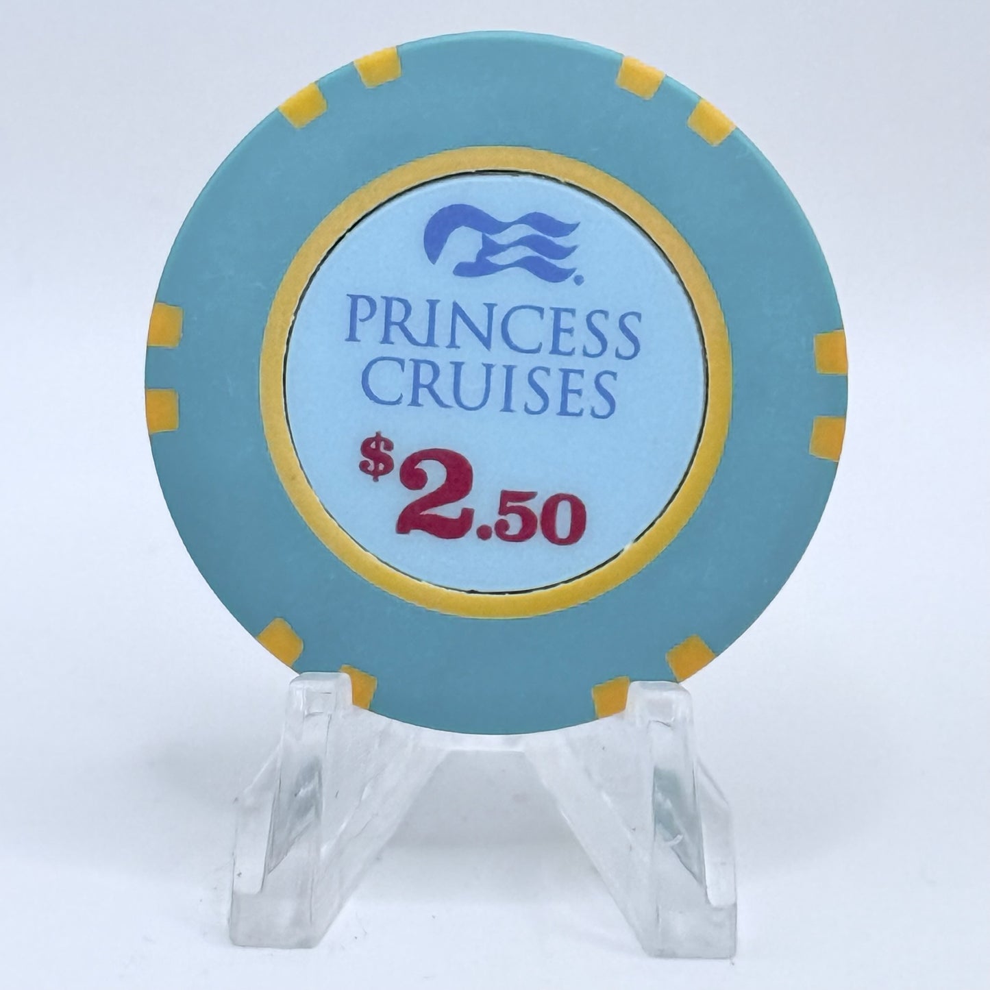 Princess Cruises (Generic) Princess Cruises Wet Chips 2017 'The New Majestic Princess' $2.50 Casino Chip