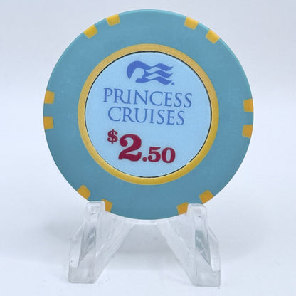 Princess Cruises (Generic) Princess Cruises Wet Chips 2017 'The New Majestic Princess' $2.50 Casino Chip