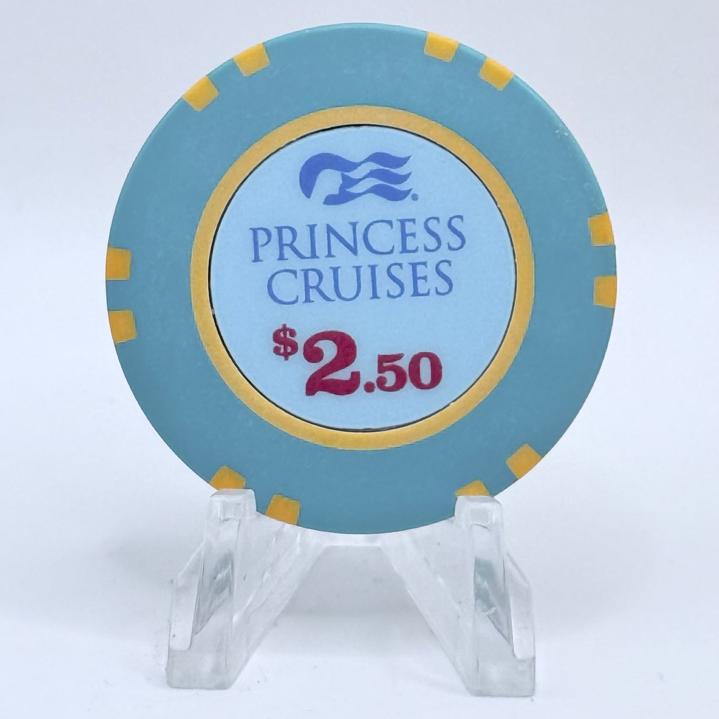 Princess Cruises (Generic) Princess Cruises Wet Chips 2017 'The New Majestic Princess' $2.50 Casino Chip