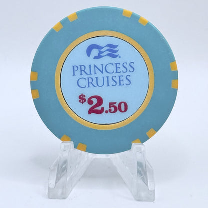 Princess Cruises (Generic) Princess Cruises Wet Chips 2017 'The New Majestic Princess' $2.50 Casino Chip