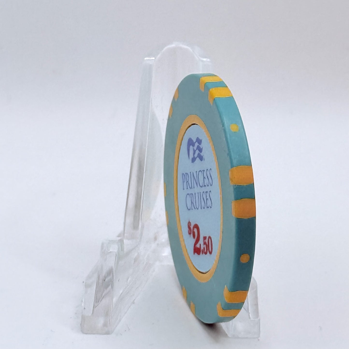Princess Cruises (Generic) Princess Cruises Wet Chips 2017 'The New Majestic Princess' $2.50 Casino Chip