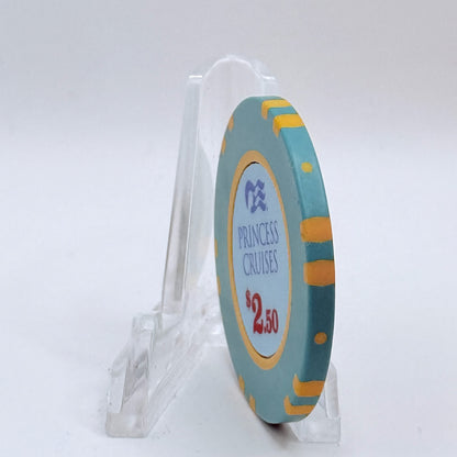 Princess Cruises (Generic) Princess Cruises Wet Chips 2017 'The New Majestic Princess' $2.50 Casino Chip