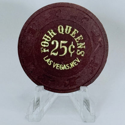 Four Queens Las Vegas Nevada 1980s $0.25 Casino Chip N1619
