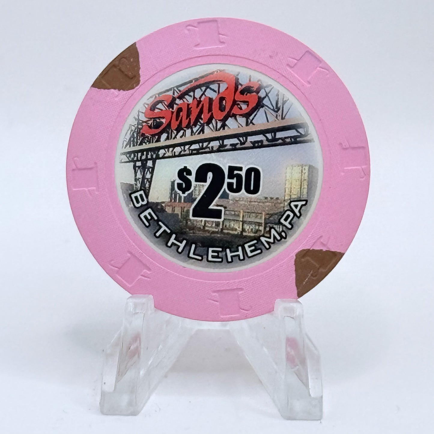 Sands Casino Resort Bethlehem Bethlehem Pennsylvania $2.50 Casino Chip