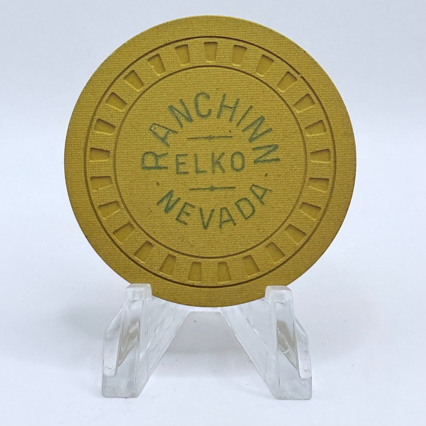 Ranchinn Casino Elko Nevada 1940's $100 Chip V9562