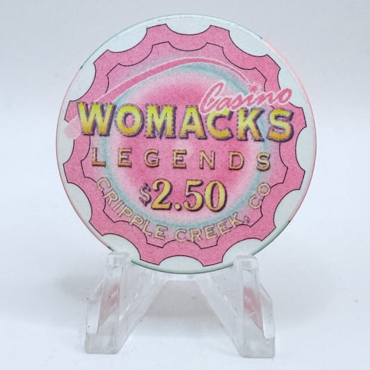 Womacks Casino & Hotel / Womacks Legends Cripple Creek Colorado $2.50 Casino Chip
