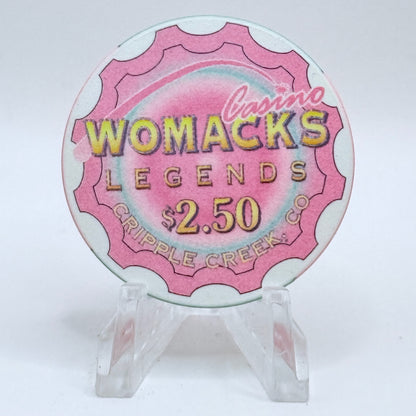 Womacks Casino & Hotel / Womacks Legends Cripple Creek Colorado $2.50 Casino Chip
