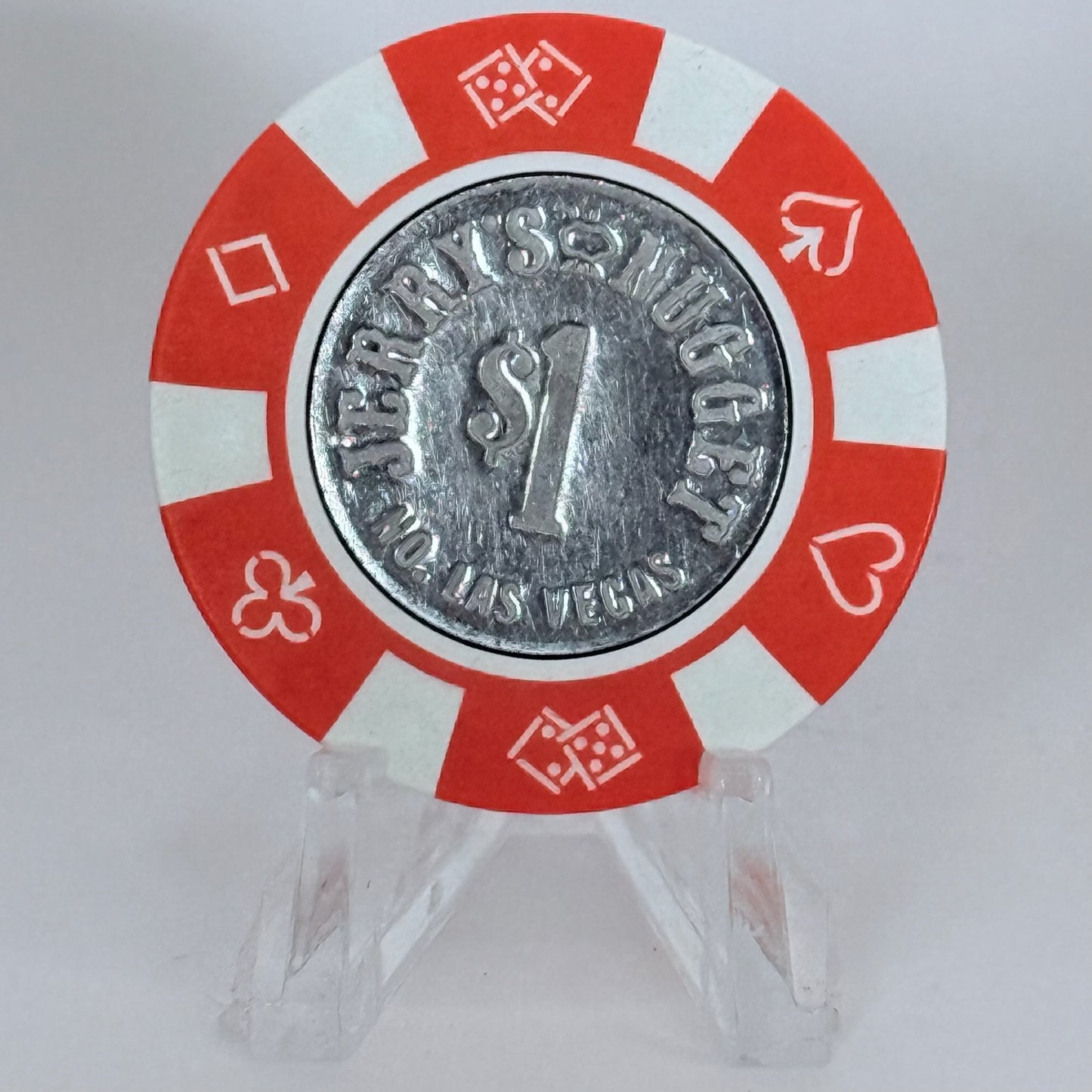 Jerry's Nugget N. Las Vegas Nevada 1980s $1 Casino Chip N1975