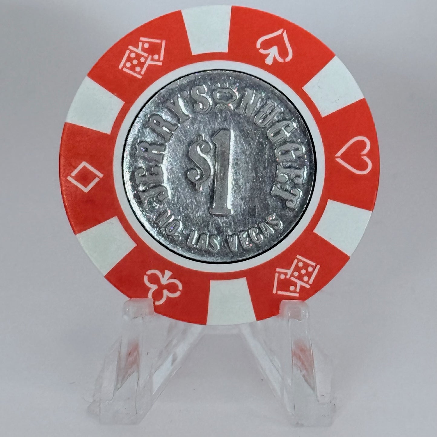 Jerry's Nugget N. Las Vegas Nevada 1980s $1 Casino Chip N1975