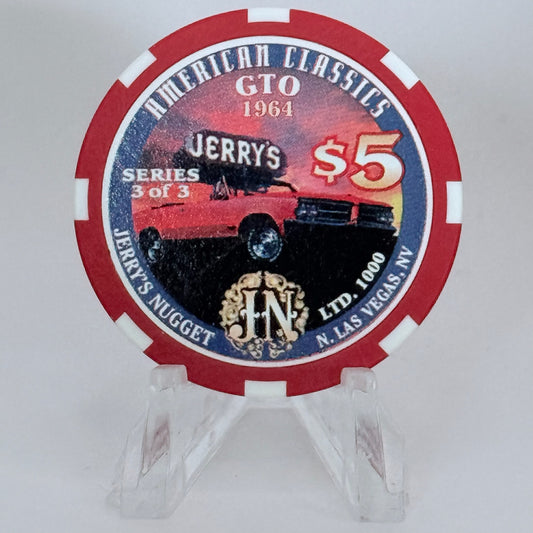 Jerry's Nugget N. Las Vegas Nevada 1998 'American Classics' LE $5 Casino Chip V1209