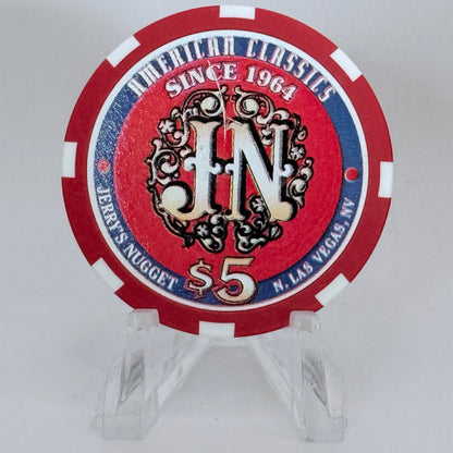 Jerry's Nugget N. Las Vegas Nevada 1998 'American Classics' LE $5 Casino Chip V1209
