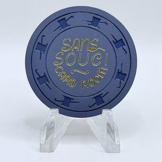 Sans Souci Hotel Casino Las Vegas Nevada 1960 $1 "Card Room" Casino Chip N3865