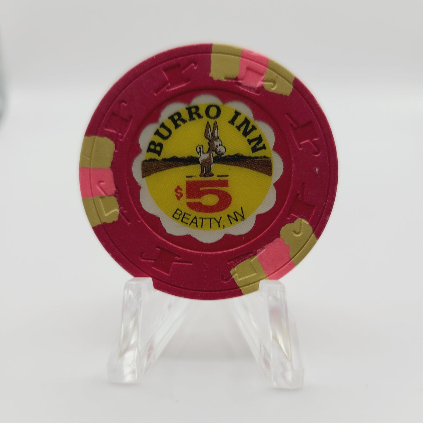Burro Inn Beatty Nevada 1991 $5 Casino Chip N7418