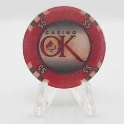 Casino OK "Oklahoma" Casino Hinton Oklahoma 2012 $5 Casino Chip CG091268
