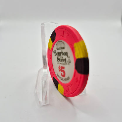 Bourbon Street Las Vegas Nevada 1988 $5 Casino Chip N1380