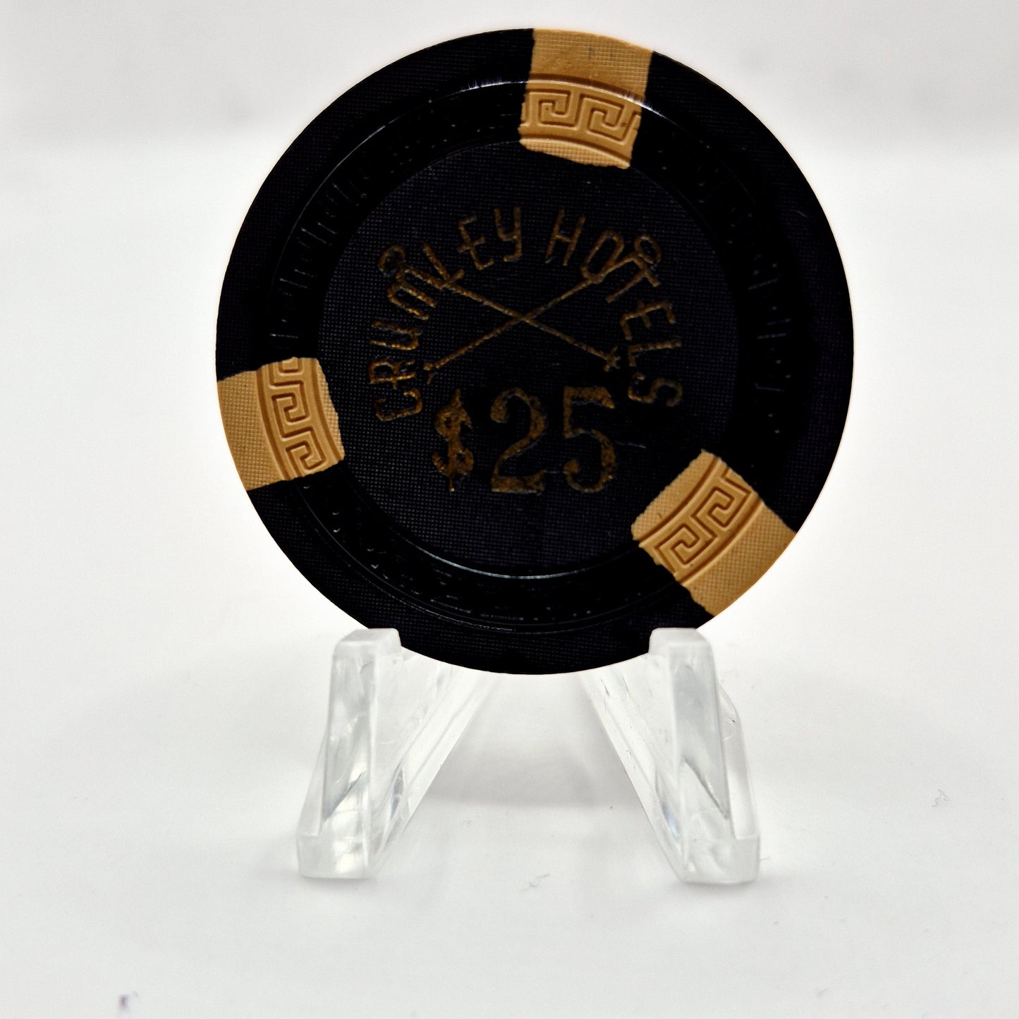 Crumley Hotels Casino Elko Nevada 1950's $25 Casino Chip N7018