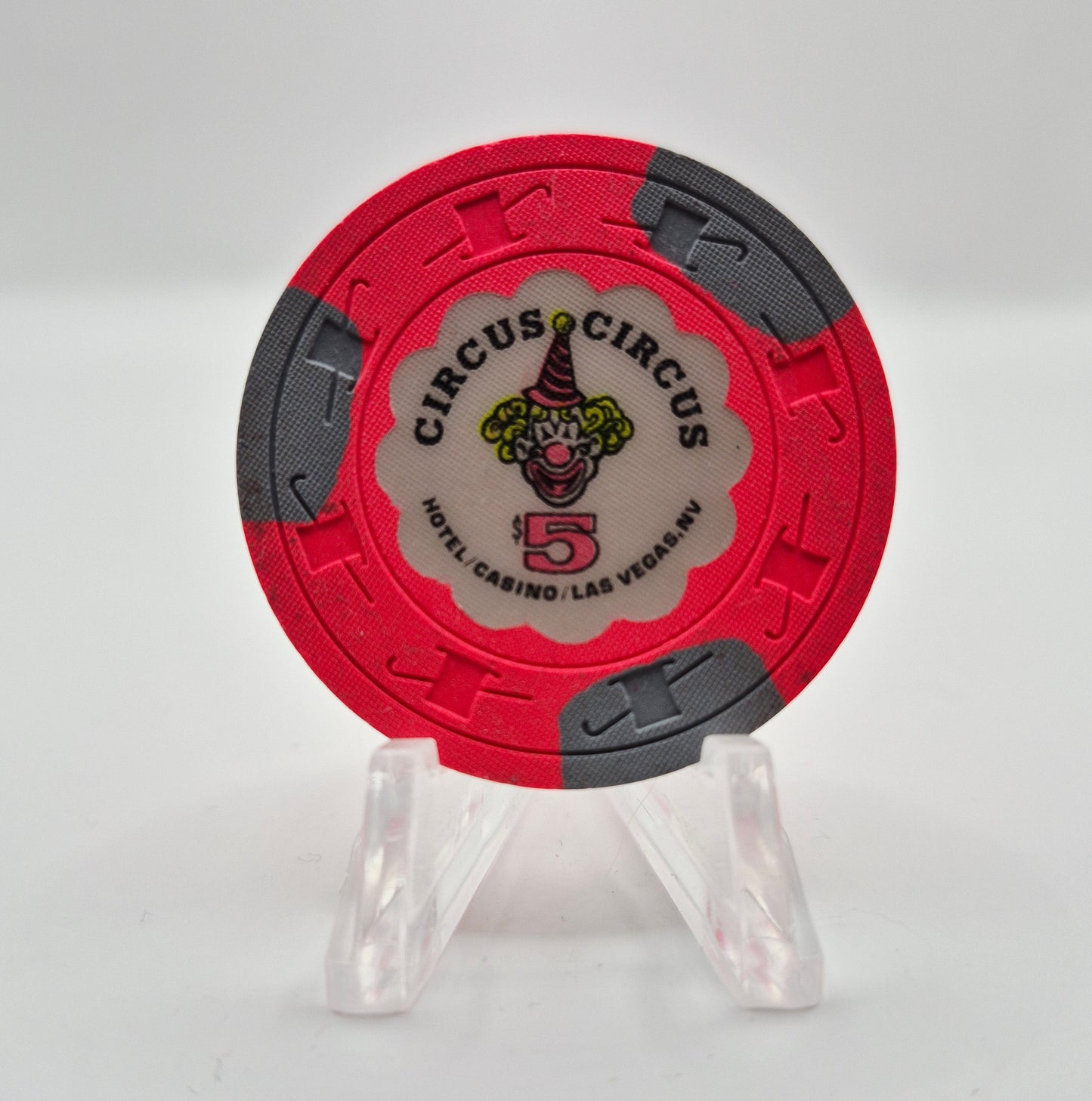 Circus Circus Hotel Casino Las Vegas Nevada 1991 $5 Casino Chip N6092