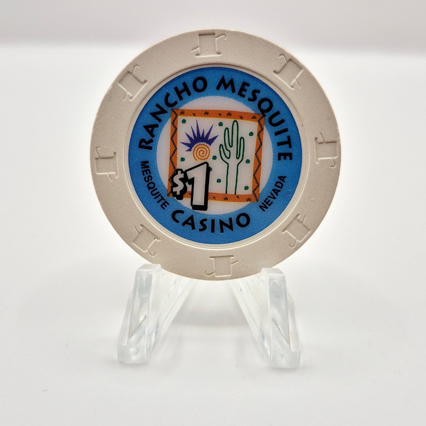 Rancho Mesquite Casino Mesquite Nevada 1997 $1 Casino Chip N8991