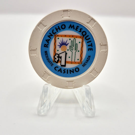 Rancho Mesquite Casino Mesquite Nevada 1997 $1 Casino Chip N8991