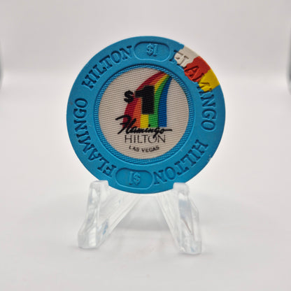 Flamingo Hilton Casino Las Vegas Nevada 1980's $1 Casino Chip N1599