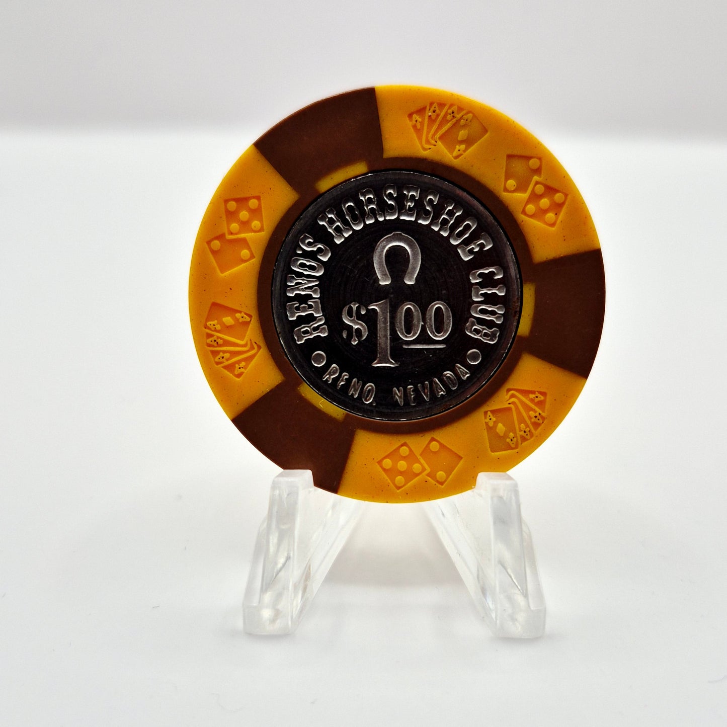 Horseshoe Club Casino Reno Nevada 1970's  $1 Casino Chip N5193