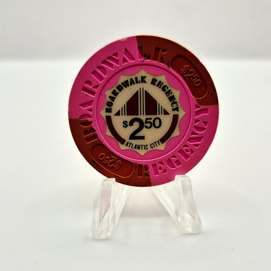 Boardwalk Regency (Caesars) Hotel Casino Atlantic City New Jersey $2.50 Casino Chip CG043794