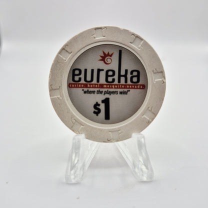 Eureka Casino Mesquite Nevada 2008 $1 Casino Chip E8508 *Circulated