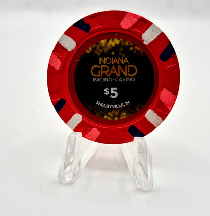 Indiana Grand Hotel Casino Shelbyville Indiana $5 Casino Chip