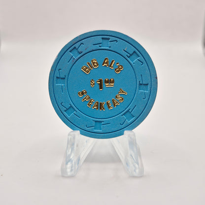 Big Al's Speakeasy Las Vegas Nevada 1980 $1 Casino Chip N2822